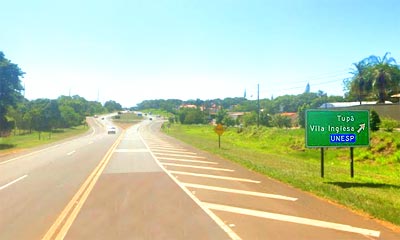 Rotatória Chaparral - Entrada p Tupã (D)