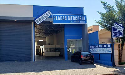 Sunset - Placas Mercosul