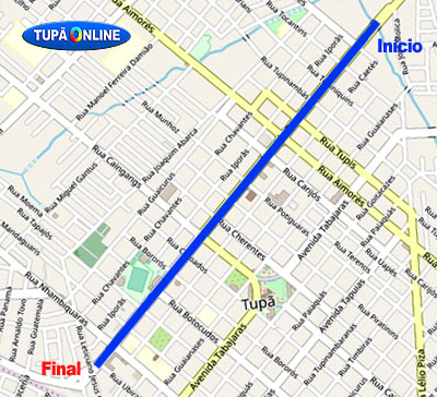 Mapa Av TAMOIOS