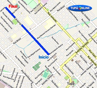 Mapa R Caingangs - Norte